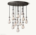 Modern Floating Raindrop Chandelier for Living Room/Staircase/Foyer-Momo Lighting