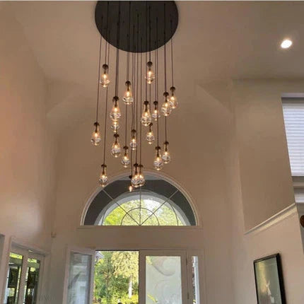 Modern Floating Raindrop Chandelier for Living Room/Staircase/Foyer-Momo Lighting