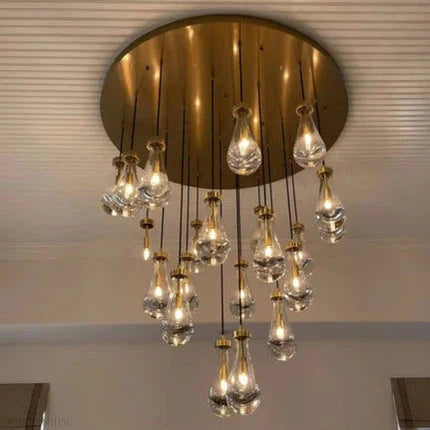 Modern Floating Raindrop Chandelier for Living Room/Staircase/Foyer-Momo Lighting