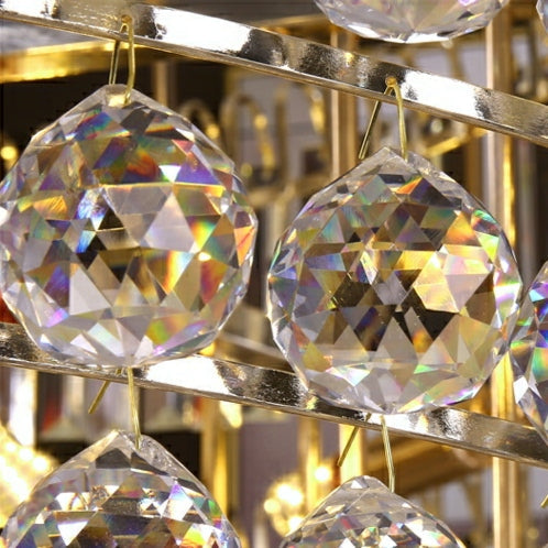 Modern Gold Foyer Extra Large Crystal Chandeliers Round Luxury Ceiling Light Fixture For Hall Entrance-Momo Lighting