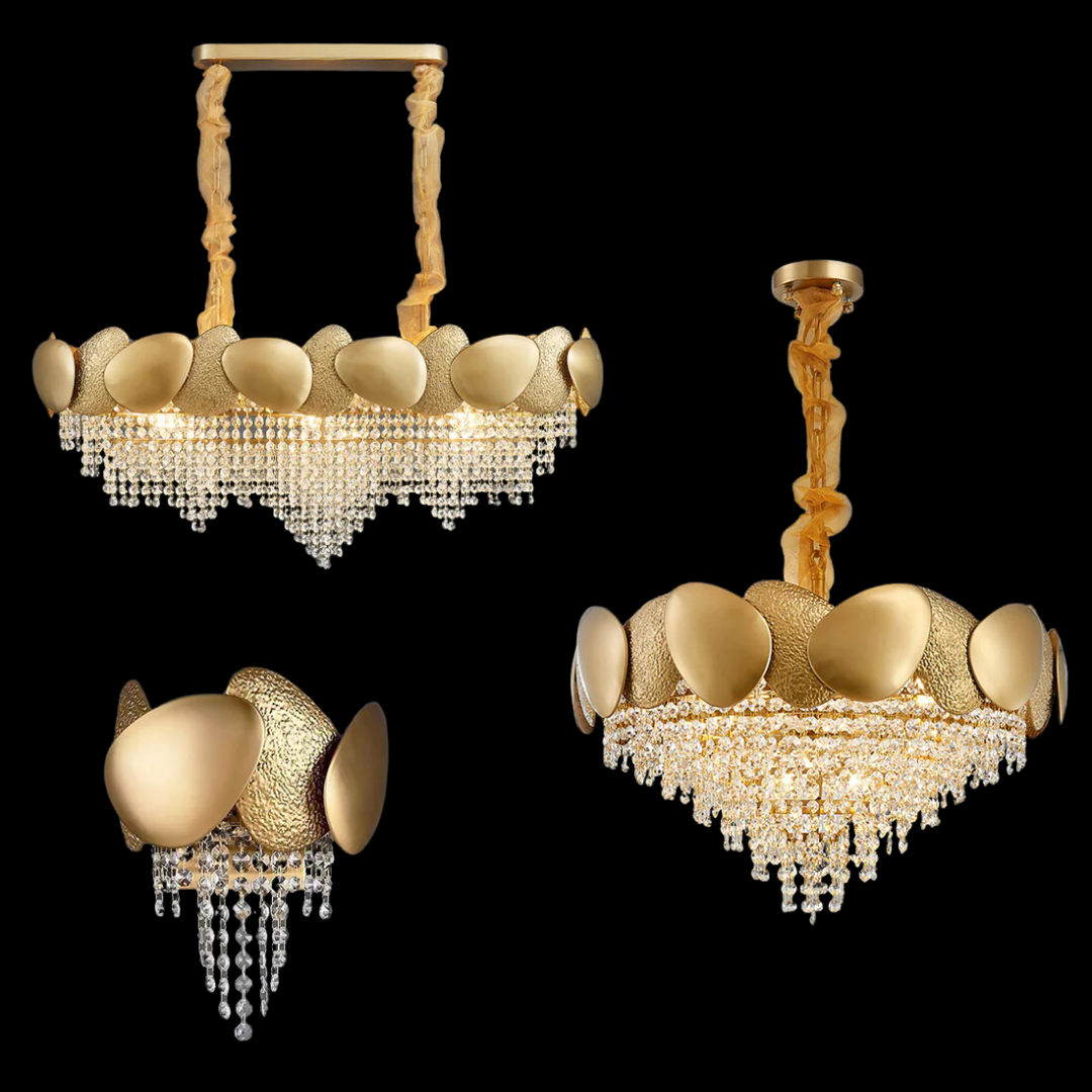 Modern Italian Style Crystal Tassel Chandelier-Momo Lighting