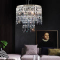 Modern Light Luxury Trendy Layers Crystal Pendant Chandelier for Living Room/Bedroom-Momo Lighting