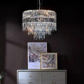 Modern Light Luxury Trendy Layers Crystal Pendant Chandelier for Living Room/Bedroom-Momo Lighting