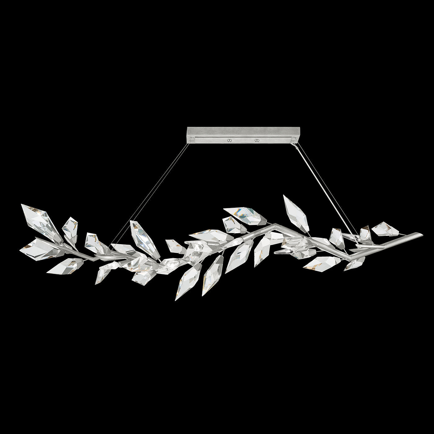 Modern Luxury Forests 72" Linear Crystal Chandelier-Momo Lighting