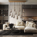 Modern Raindrop Chandelier Rectangle-Momo Lighting