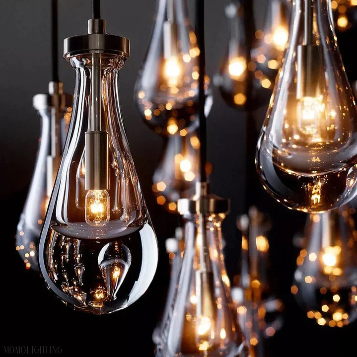Modern Raindrop Chandelier Rectangle-Momo Lighting