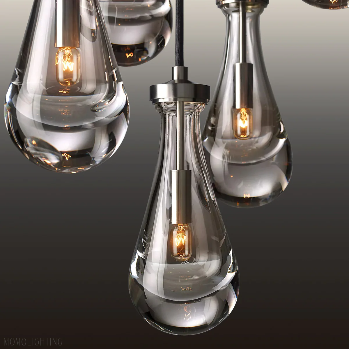 Modern Raindrop Chandelier Rectangle-Momo Lighting