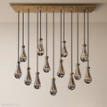 Modern Raindrop Chandelier Rectangle-Momo Lighting