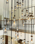 Modern Raindrop Crystal Chandelier with Rectangular Canopy-Momo Lighting