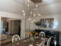 Modern Raindrop Crystal Chandelier with Rectangular Canopy-Momo Lighting