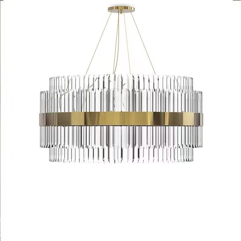 Modern Round Crystal Chandelier For Living Room/Bedroom-Momo Lighting