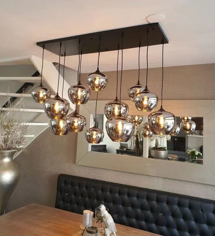 Modern Smoke Gray Glass Lamp Designer Chandelier for Cafe/Kitchen Island/Dining Room Style B-Momo Lighting