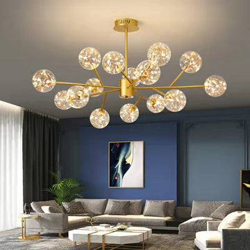 Modern Starlight Chandelier for Living Room Magic Beans Ceiling Light Molecular Dining Room Lamp-Momo Lighting