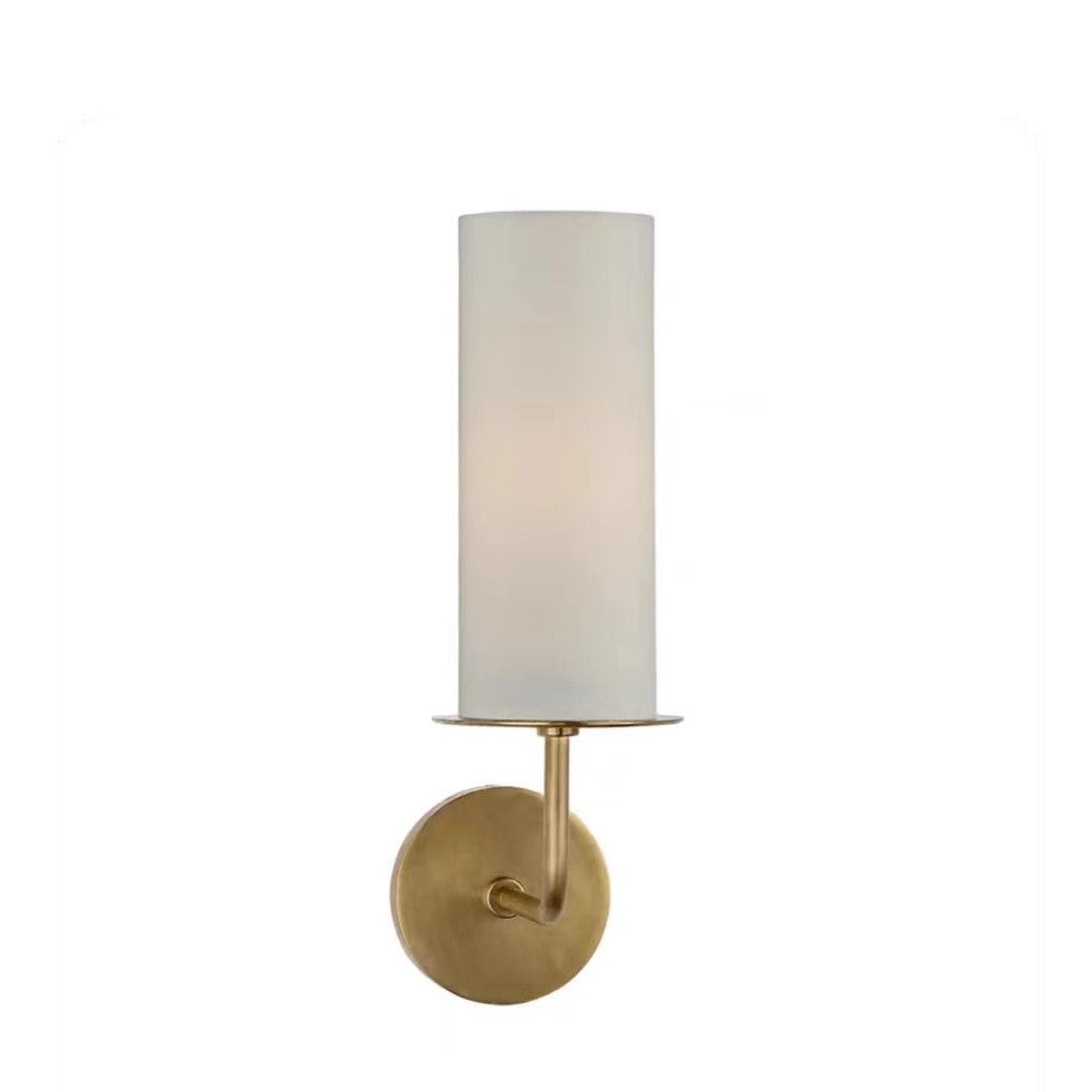 Modern Style Minimalism White Shades Chandelier/Wall Light in Brass-Momo Lighting