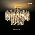 Modern Style Two Layers Crystal Chandelier For Living Room / Round Dining Table-Momo Lighting