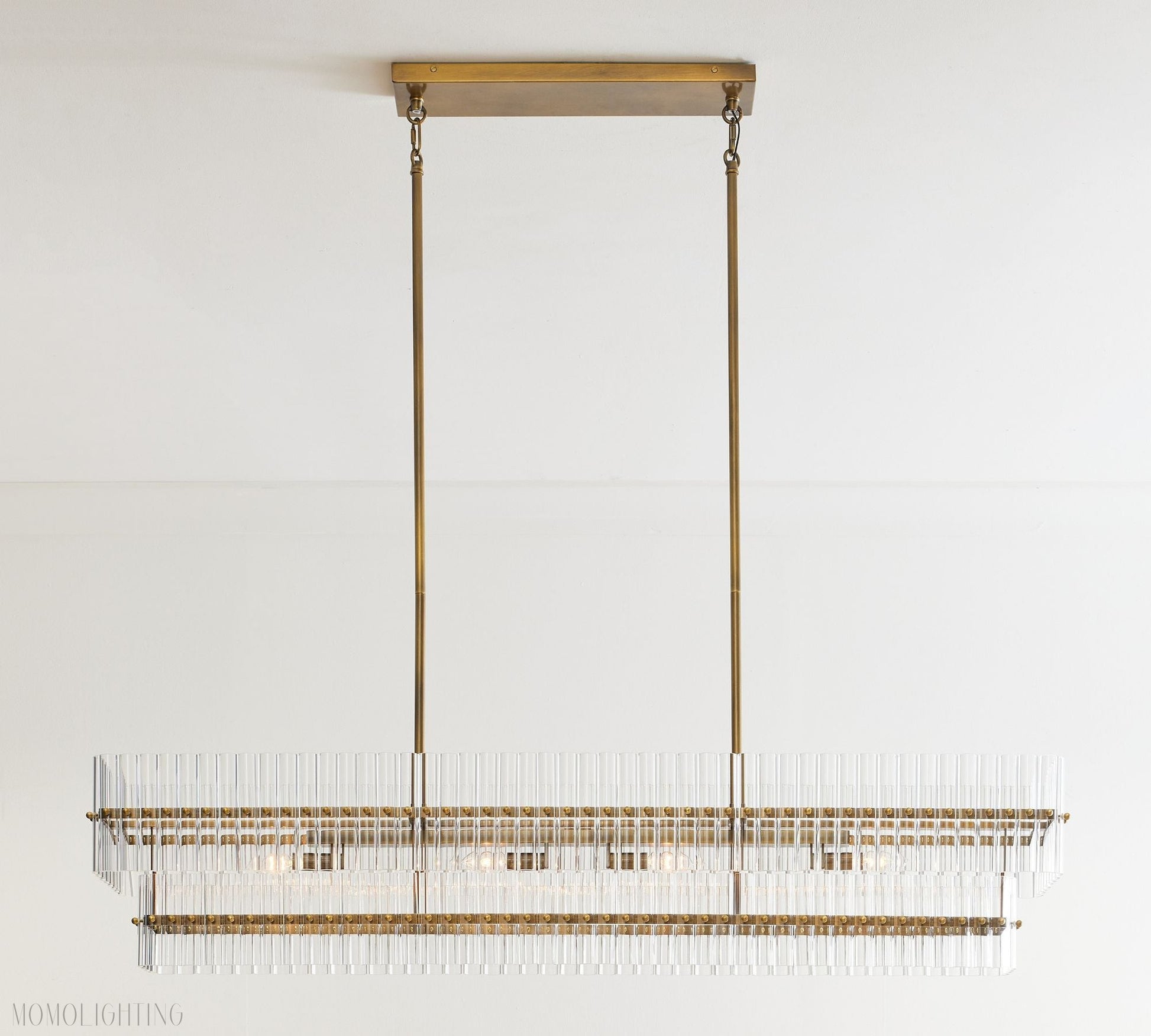 Molly Crystal Linear Chandelier-Momo Lighting