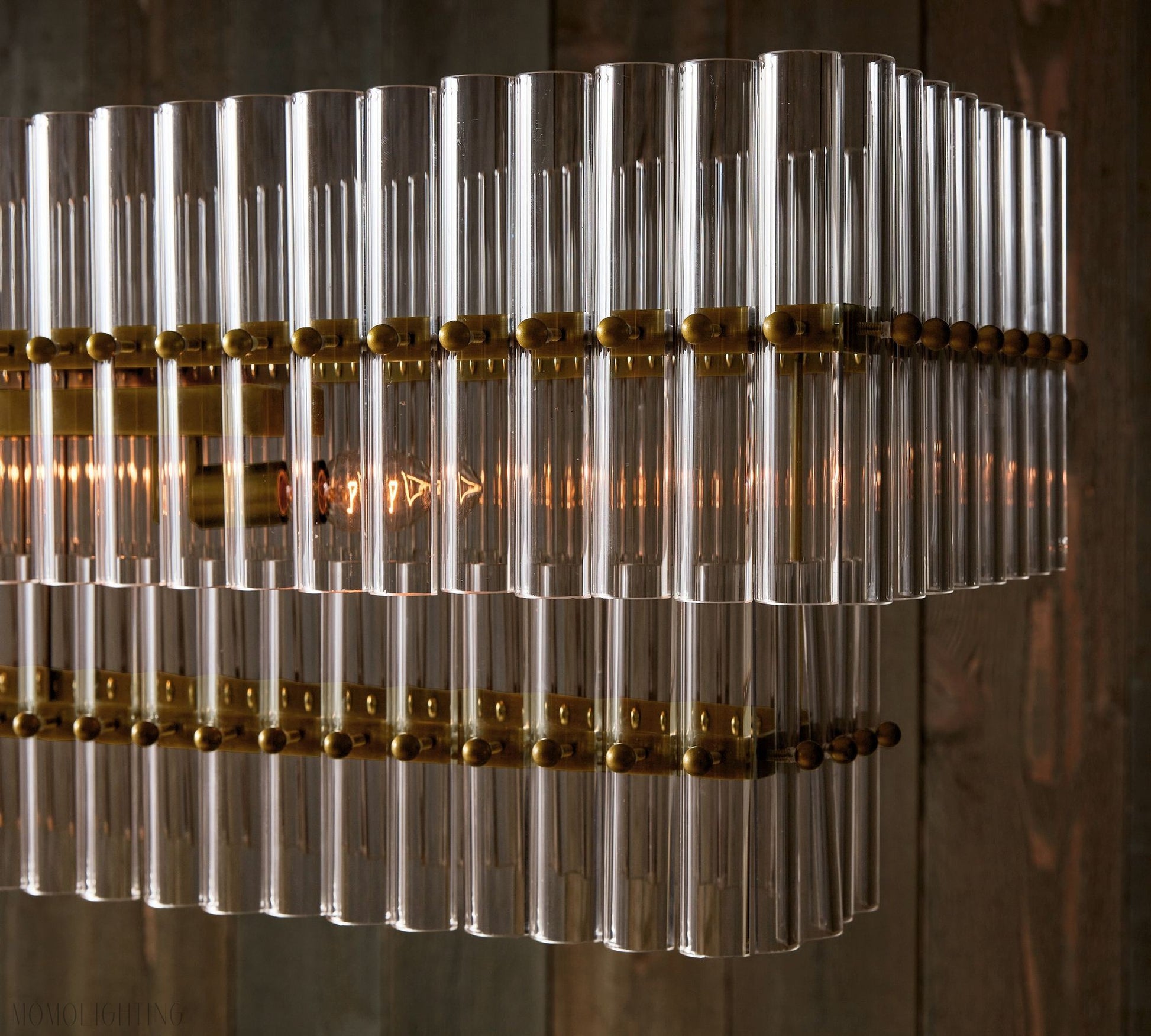 Molly Crystal Linear Chandelier-Momo Lighting