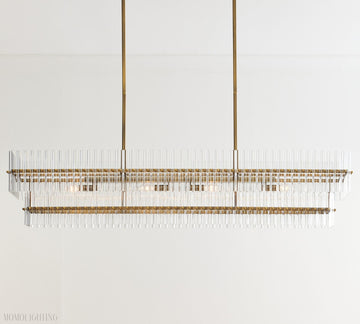 Molly Crystal Linear Chandelier-Momo Lighting