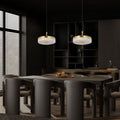 Momo Lighting Brass Round Alabaster Pendant Light For Kitchen