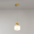 Momo Lighting Luxury Alabaster Brass Pendant For Bedroom