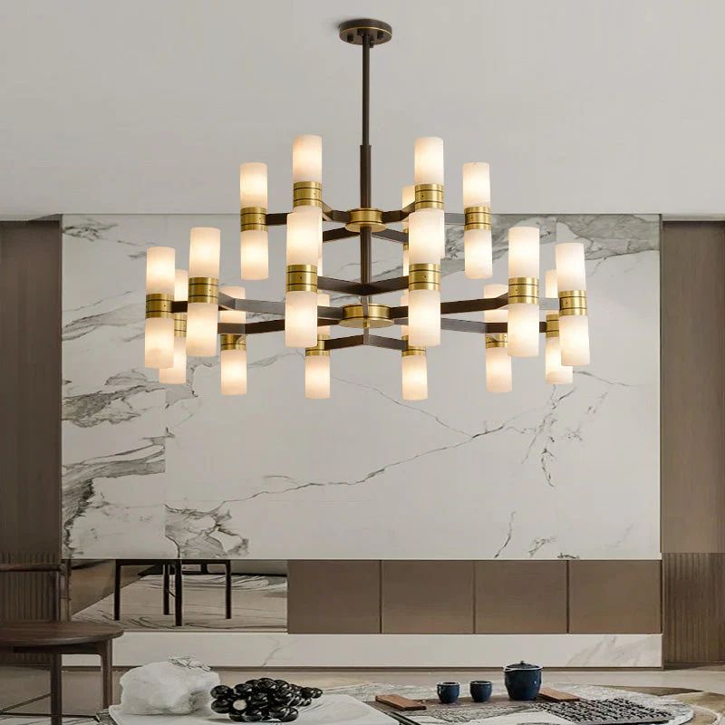 Moral Alabaster Round chandelier