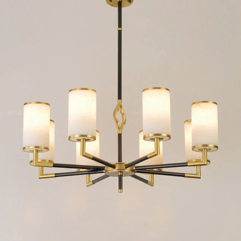 Multi-layer Branda Alabaster Round chandelier