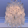 Murano Poliedri Clear Glass Chandelier-Momo Lighting