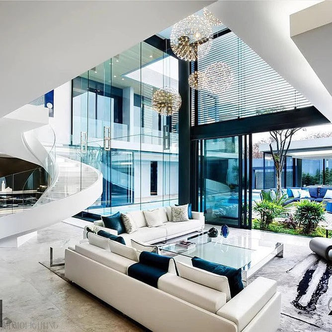 NYRA Firework Round Chandelier-Momo Lighting