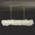 Nasile Alabaster Linear Chandelier-Momo Lighting