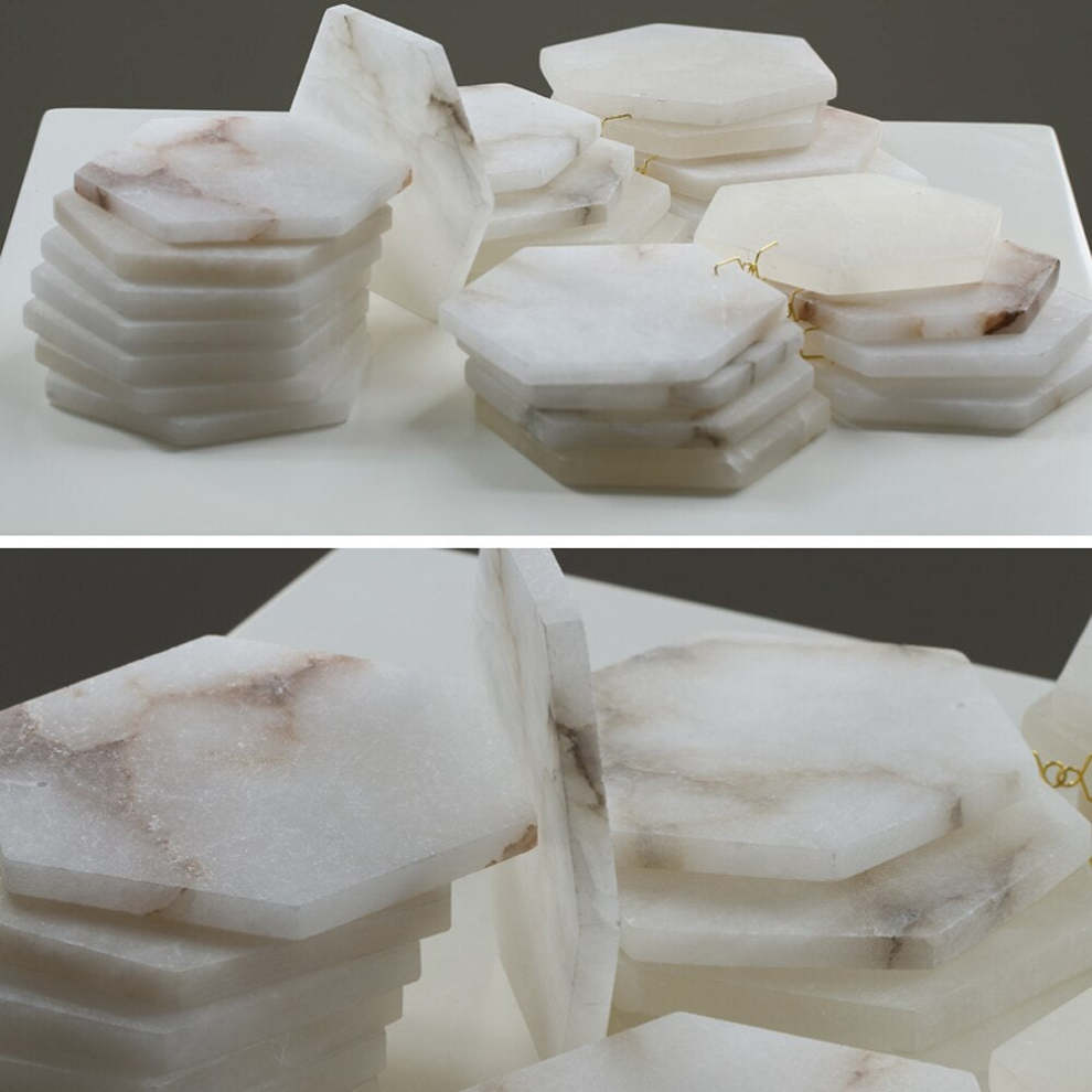 Natural Alabaster Modern Chandelier-Momo Lighting