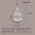 New Extra Large Luxury and Elegant Crystal Chandelier for Living Room/Staircase/Foyer/Villa/Duplex Hall-Momo Lighting