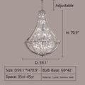 New Extra Large Luxury and Elegant Crystal Chandelier for Living Room/Staircase/Foyer/Villa/Duplex Hall-Momo Lighting
