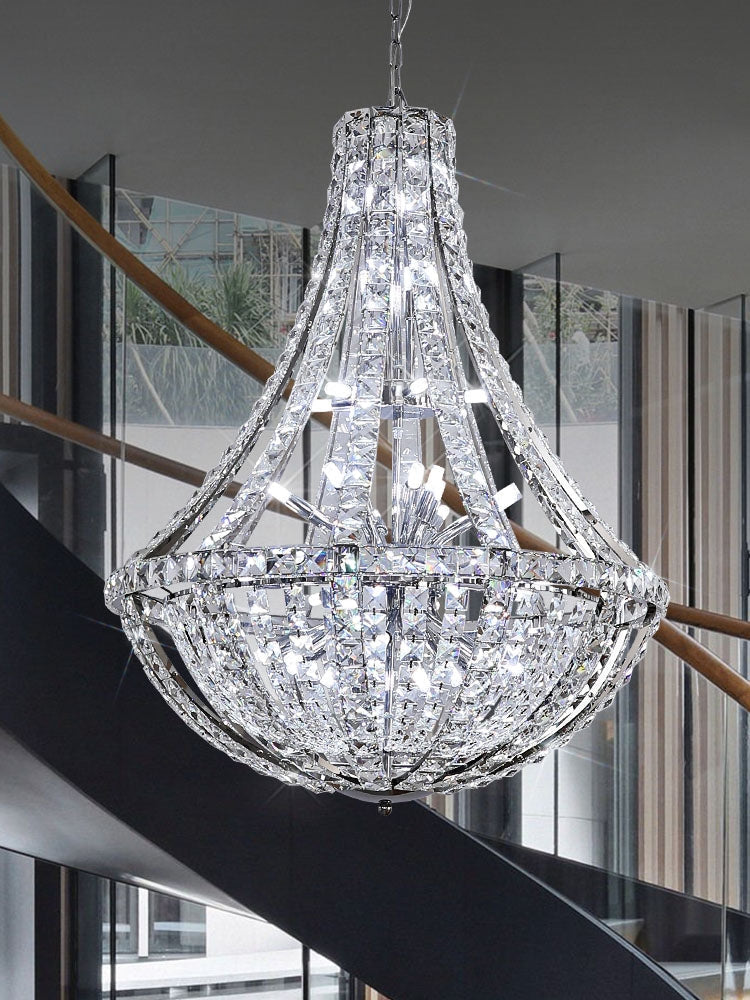 New Extra Large Luxury and Elegant Crystal Chandelier for Living Room/Staircase/Foyer/Villa/Duplex Hall-Momo Lighting