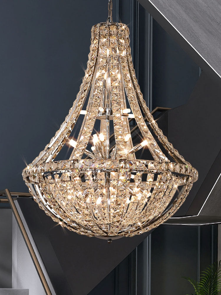 New Extra Large Luxury and Elegant Crystal Chandelier for Living Room/Staircase/Foyer/Villa/Duplex Hall-Momo Lighting