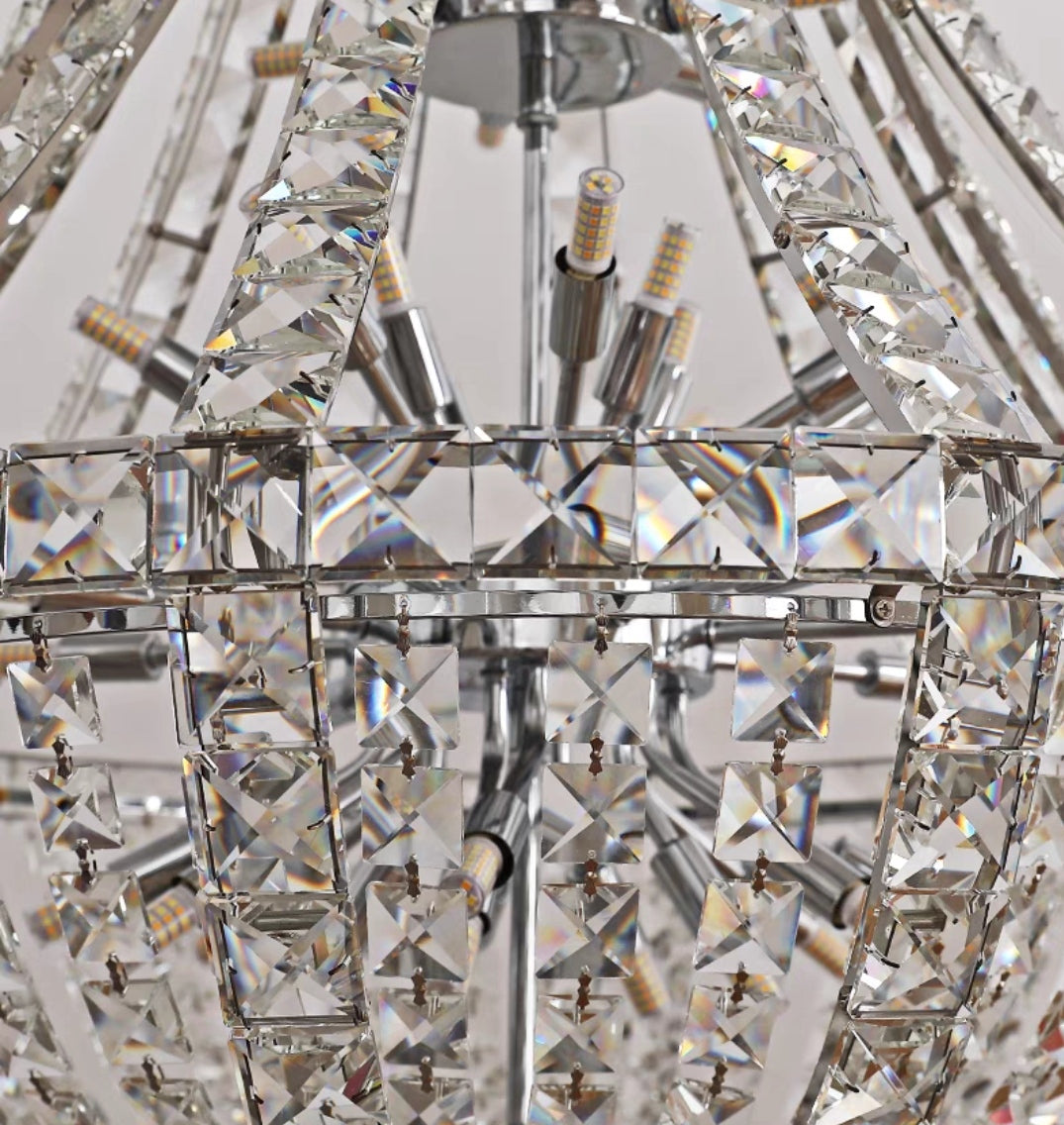 New Extra Large Luxury and Elegant Crystal Chandelier for Living Room/Staircase/Foyer/Villa/Duplex Hall-Momo Lighting