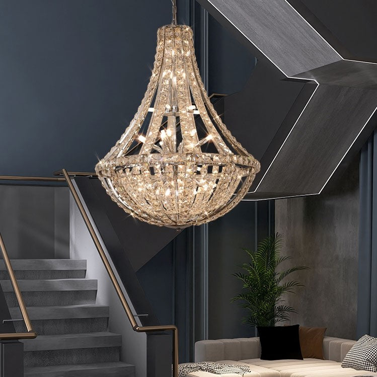 New Extra Large Luxury and Elegant Crystal Chandelier for Living Room/Staircase/Foyer/Villa/Duplex Hall-Momo Lighting