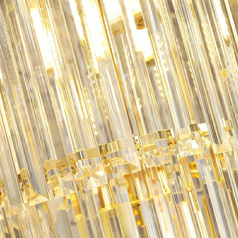 New Style Royal Large Crystal Chandelier Long Ceiling Lighting Fixture For Living Room Staircase/ Entryway-Momo Lighting