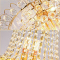 New Style Royal Large Crystal Chandelier Long Ceiling Lighting Fixture For Living Room Staircase/ Entryway-Momo Lighting