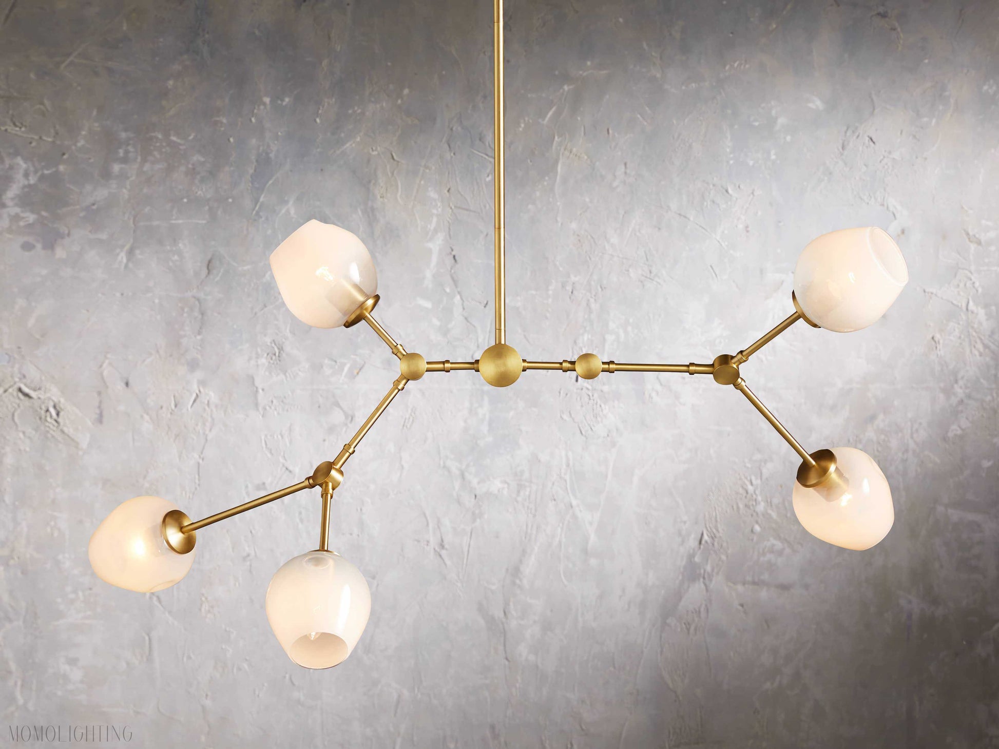 Noella Brass Chandelier 52''-Momo Lighting