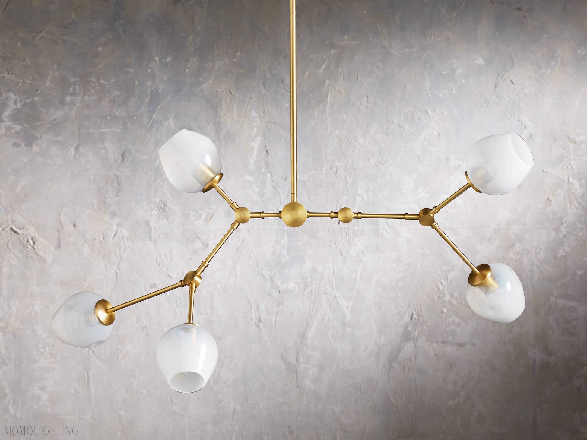 Noella Brass Chandelier 52''-Momo Lighting