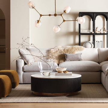 Noella Brass Chandelier 52''-Momo Lighting