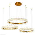 Nolan Halo Crystal Chandelier-Momo Lighting