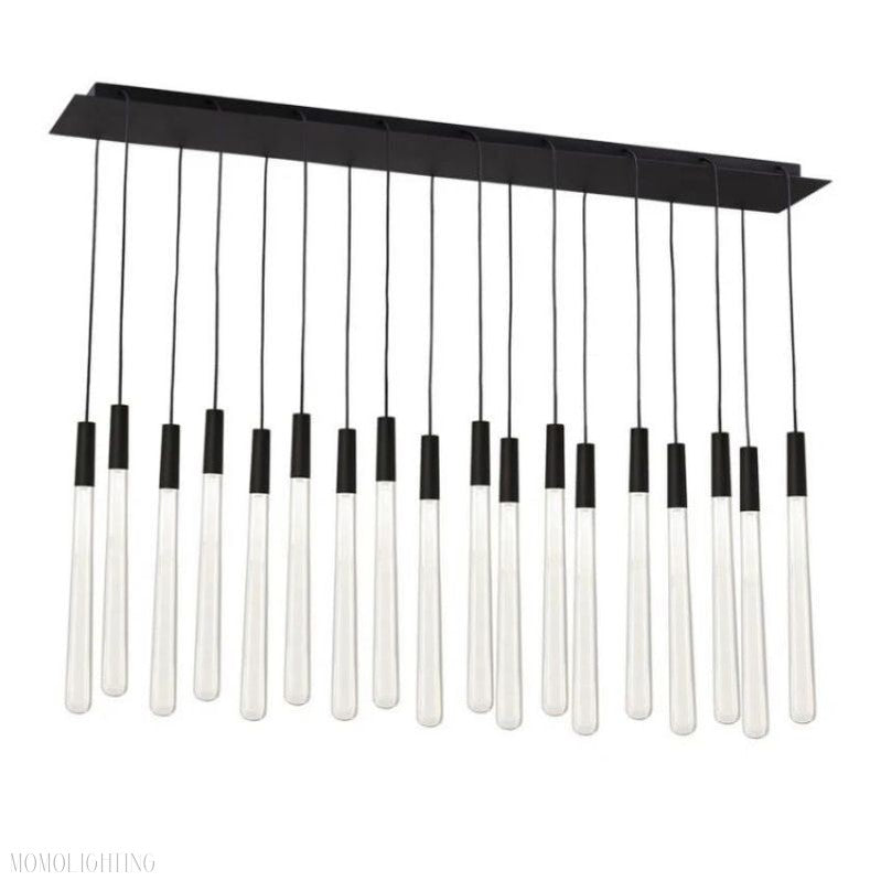 Noland 18-Light Linear Crystal Chandelier 48"-Momo Lighting