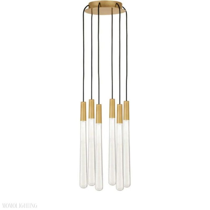 Noland Round Crystal Chandelier-Momo Lighting