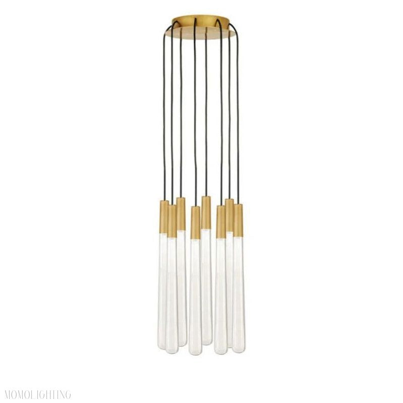 Noland Round Crystal Chandelier-Momo Lighting