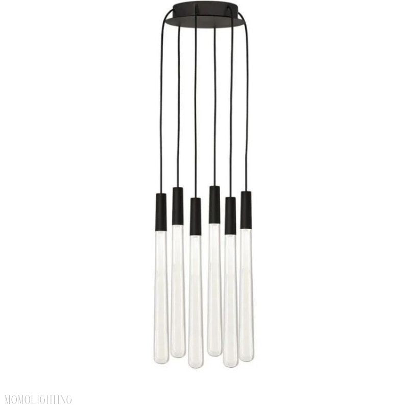 Noland Round Crystal Chandelier-Momo Lighting