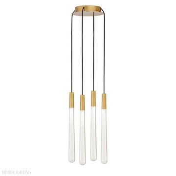 Noland Round Crystal Chandelier-Momo Lighting