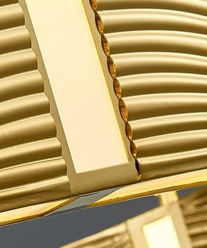 Nordic Light Luxury Chrome/Gold 0-shaped Chandelier for Living/Dining Room-Momo Lighting