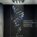 Northern European Style K9 Crystal Floating Butterfly Chandelier for High-ceiling-Momo Lighting