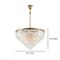 Odeon Crystal Multi-Layer Round Chandelier